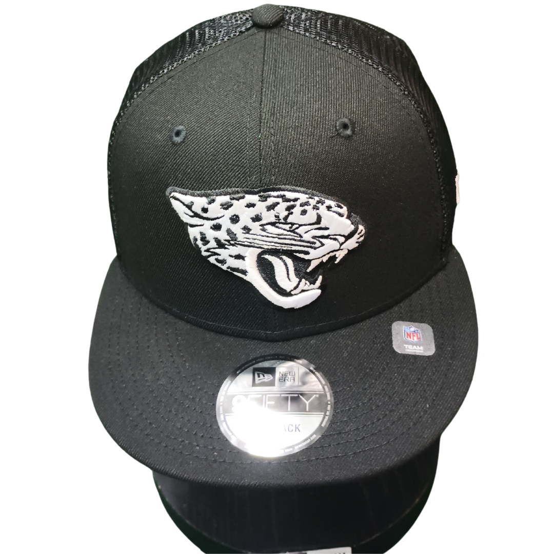 Jacksonville Jaguars New Era 9Fifty Black/White Mesh Snapback