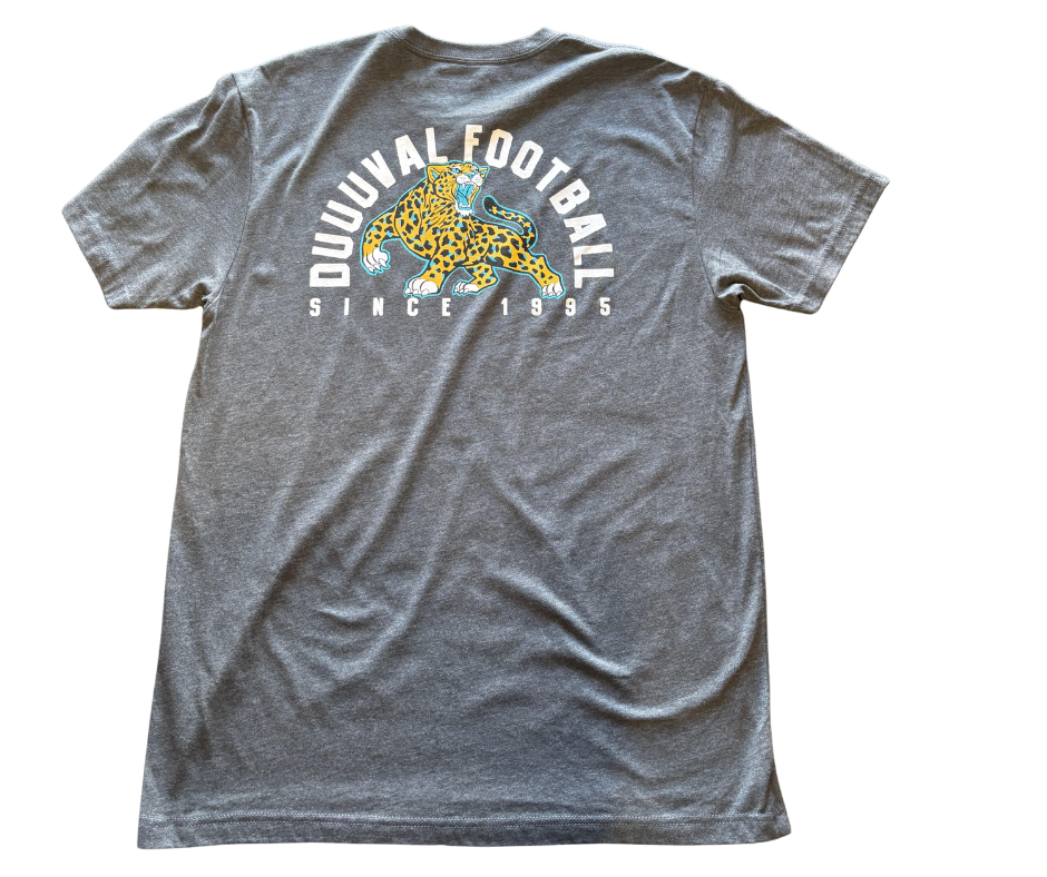 Jacksonville GenJag Arch Duuuval Football T-Shirt - officially licensed fan gear