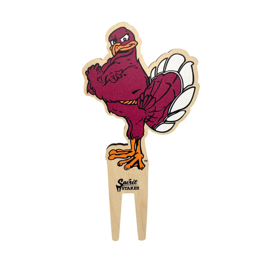 Virginia Tech Standing HokieBird Color Plant Stake
