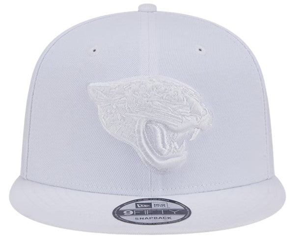 Jacksonville Jaguars New Era Main White on White 9Fifty Snapback