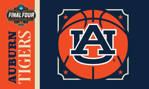 NCAA 2025 Final Four Auburn Tigers 3x5 Flag