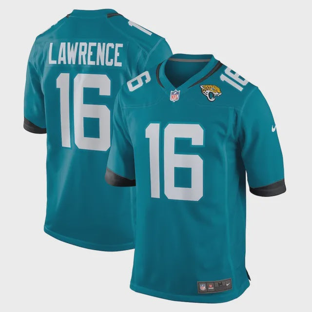 NFL Jacksonville Jaguars Nike Trevor Lawrence Teal Game Jersey YOUTH