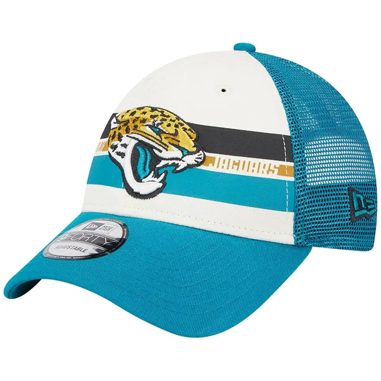 Jacksonville Jaguars New Era 9Forty Teal Mesh Snapback Adjustable Hat