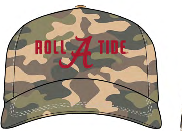 NCAA Alabama Crimson Tide Campus Collection Roll A Tide Duck Camo Trucker Cap