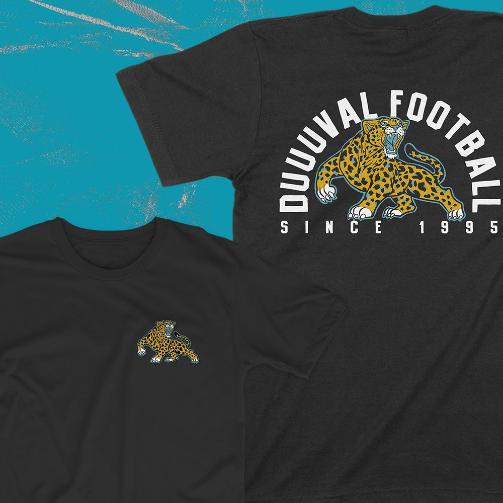 GenJag Jacksonville Jaguars Mascot Black Men's Tee