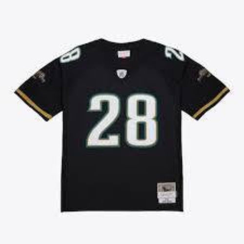 Black sports jersey with number 28 on a white background