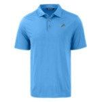 Detroit Lions Cutter & Buck Blue Coastline Epic Comfort Eco Recycled Mens Polo