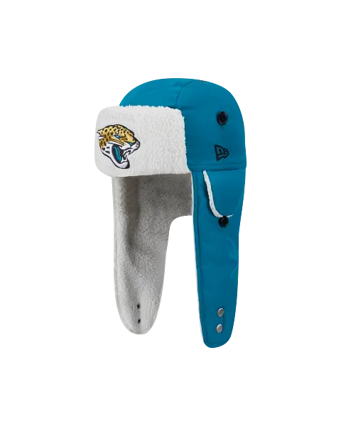 Jacksonville Jaguars New Era Solid Teal Trapper Flapper - officially licensed fan gear