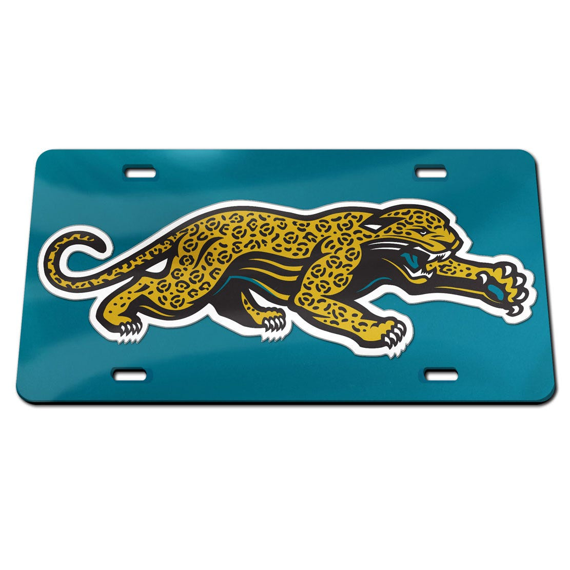 NFL Jacksonville Jaguars WinCraft Classic Logo Specialty Acrylic License Plate Teal