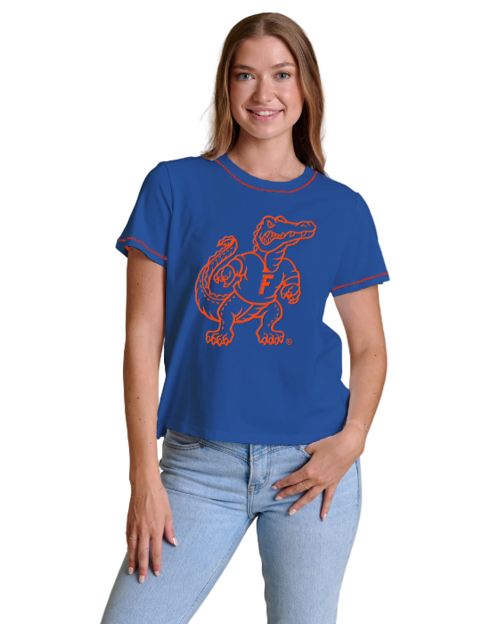 University of Florida Gators Stewart Simmons Ladies Embroidered Tee