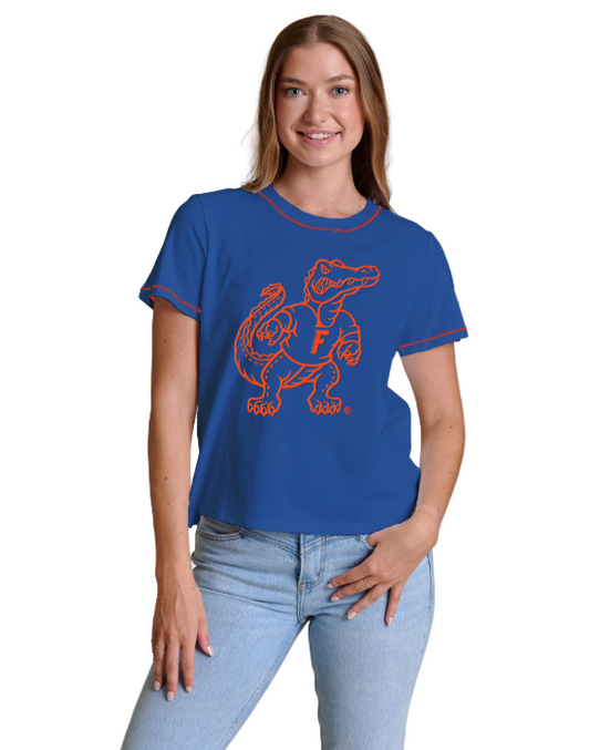 University of Florida Gators Stewart Simmons Ladies Embroidered Tee