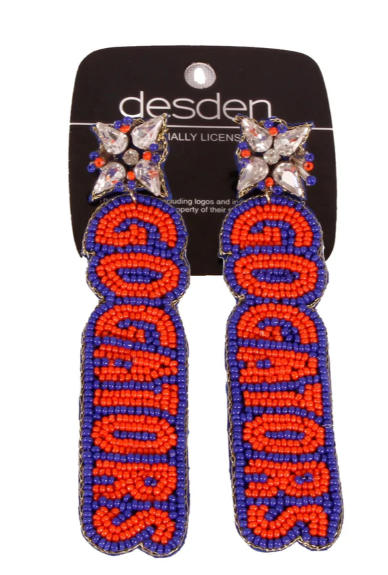 University of Florida Gators Desden "Go Gators" Earrings