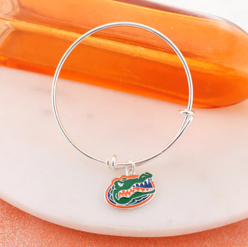 University of Florida Gators Seasons Jewelry Wire Bracelet - Gator Head