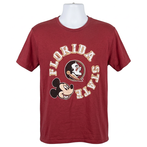 NCAA Florida State Seminoles Disney Mickey Mouse Garnet Around T-shirt