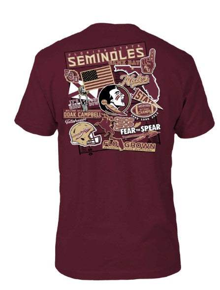 Florida State Seminoles FloGrown Sticker Tee - officially licensed fan gear