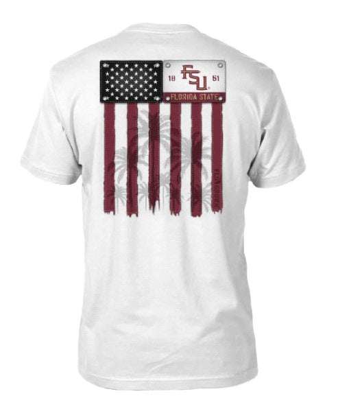 Florida State Seminoles FloGrown Vintage Flags Tee - officially licensed fan gear