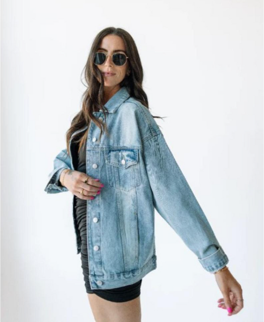 University of Georgia Bulldogs Gameday Social Roger Repeating Denim Jacket