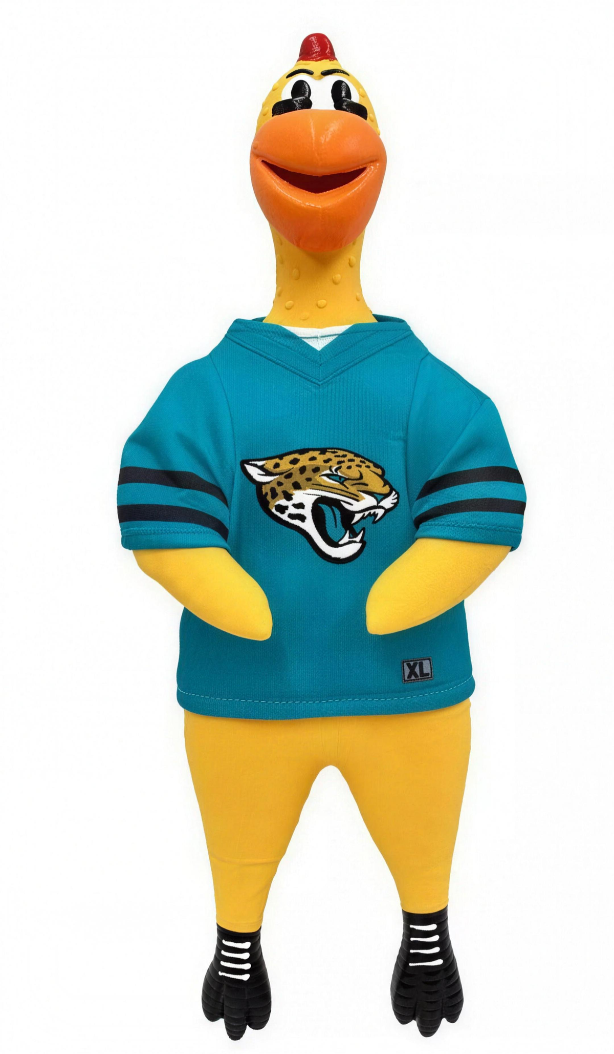Jacksonville Jaguars Little Earth Rubber Chicken Pet Toy