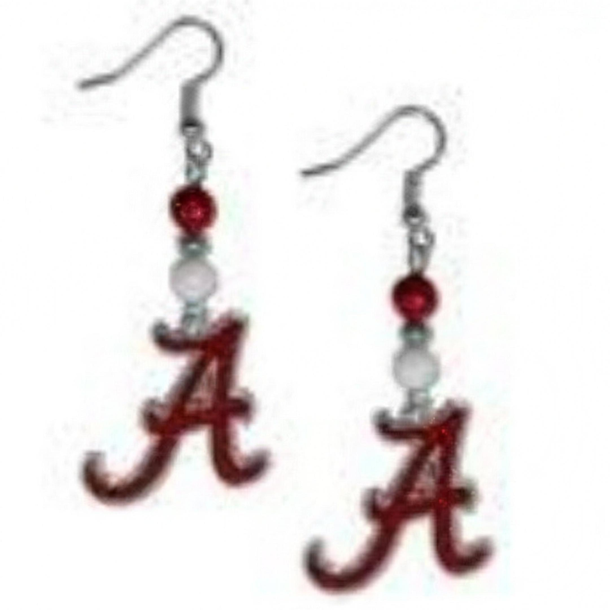 NCAA Alabama Crimson Tide Siskiyou Sports Fan Bead Dangle Earrings