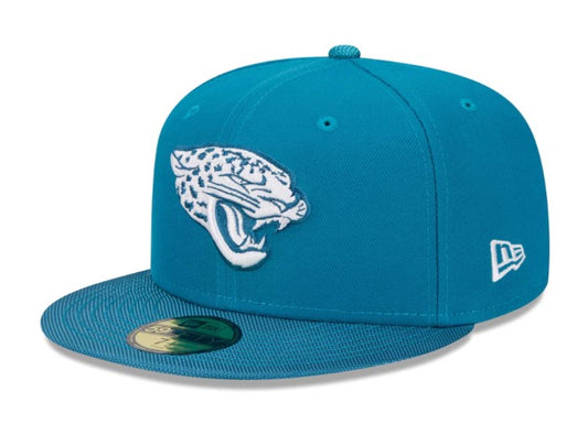 Jacksonville Jaguars New Era Active Ballistic 59Fifty All Teal Hat