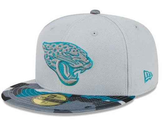 Jacksonville jaguars New Era Active 59Fifty Team Camo Brim Hat - officially licensed fan gear