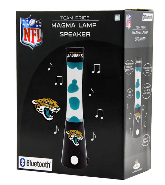 Jacksonville Jaguars Sporticulture Magma Lava Lamp with Bluetooth Speaker