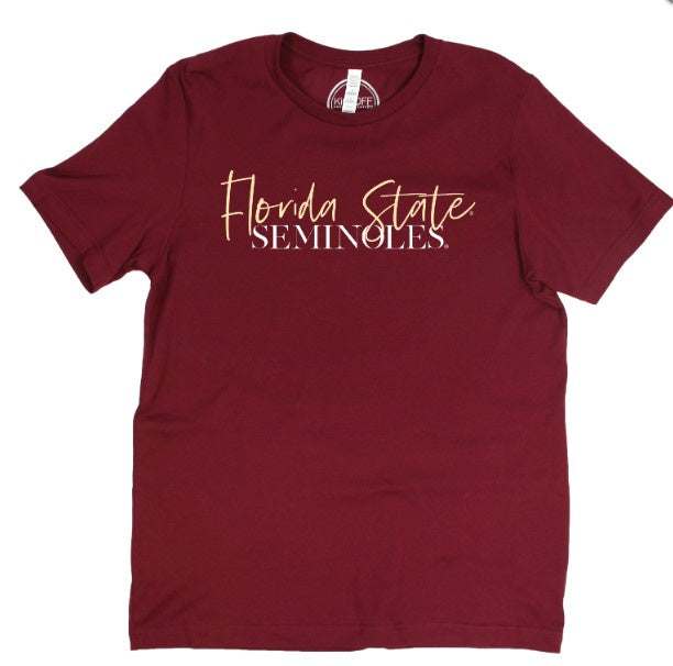 Florida State Seminoles women's relaxed fit game day tee by Capri Designs