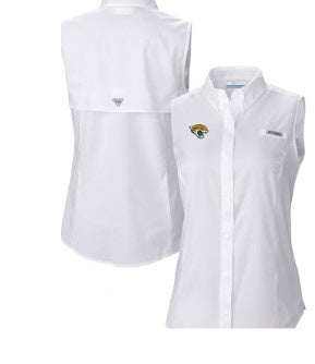Jacksonville Jaguars Tamiami Omni-Shade Sleeveless Button-Up Shirt