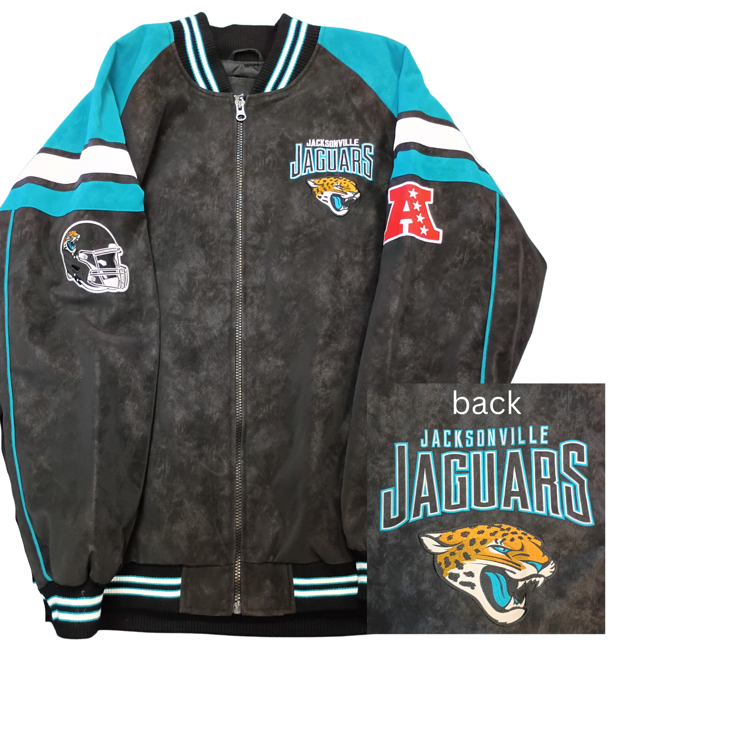 Jacksonville Jaguars Men's SUEDE-LIKE Jacket - officially licensed fan gear