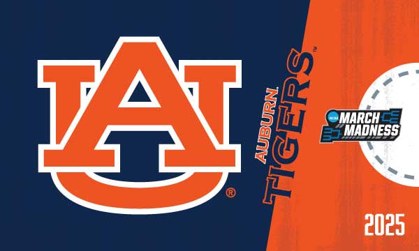 NCAA 2025 March Madness Auburn 3x5 Flag
