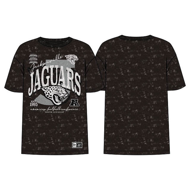 NFL Jacksonville Jaguars New Era H3 3361 Ladies Black Short Sleeve Tee