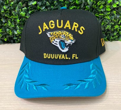 NFL Jacksonville Jaguars Draft '25 New Era 9FORTY M-Crown YOUTH Adjustable A-Frame cap - officially licensed fan gear