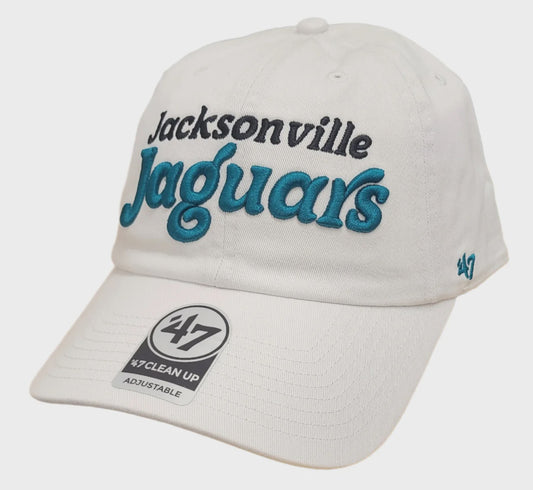 Jacksonville Jaguars Pensacola Clean Up Strapback '47 Brand White