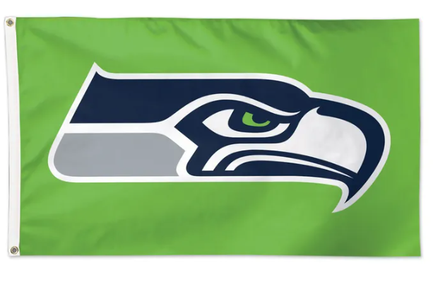 Seattle Seahawks Wincraft 3X5 Green Background Flag