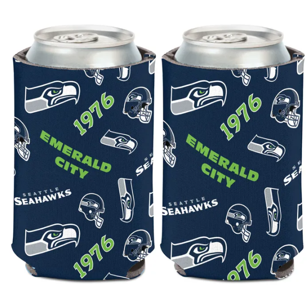 Seattle Seahawks Wincraft Scatterprint 12oz Can Cooler