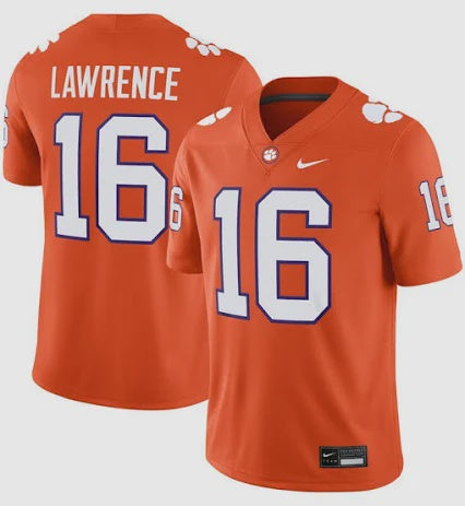 Clemson Tigers Trevor Lawrence Nike Alumni Game Jersey - Orange - officially licensed fan gear