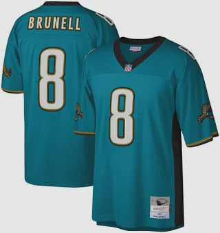 Jacksonville Jaguars Men's Mark Brunell Mitchell & Ness Teal Legacy Replica Jersey #8 - officially licensed fan gear