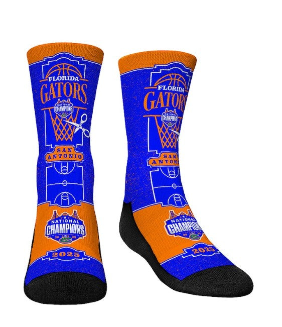 Florida Gators National Champions Net 2025 Final Four Rock'Em Socks