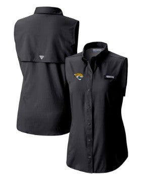 Jacksonville Jaguars Tamiami Omni-Shade Sleeveless Button-Up Shirt