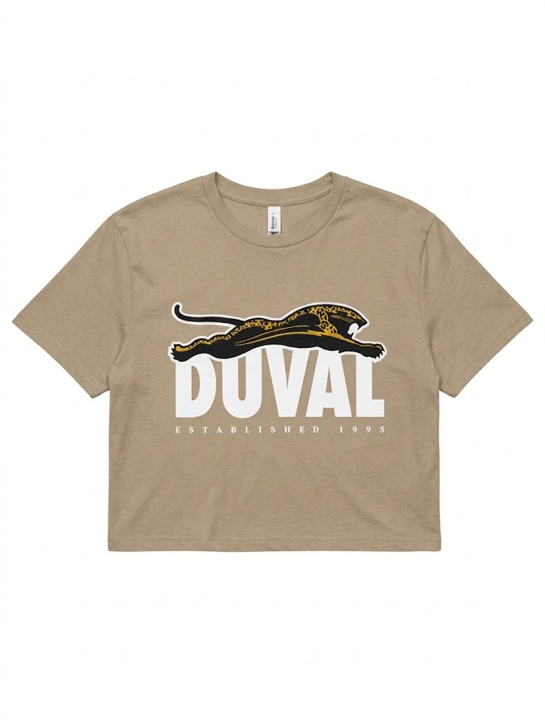 GenJag Jacksonville Jaguars 1995 Leaping Jaguar Tan Ladies Crop