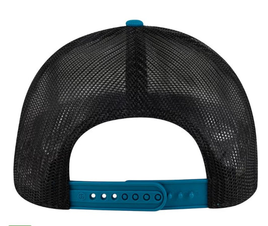 Jacksonville Jaguars '47Brand Stack Line Hitch Trucker Hat Adjustable Hat