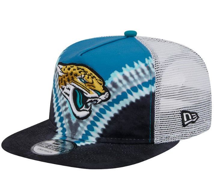 Jacksonville Jaguars New Era Men's Throwback Dye Golfer Snapback Hat