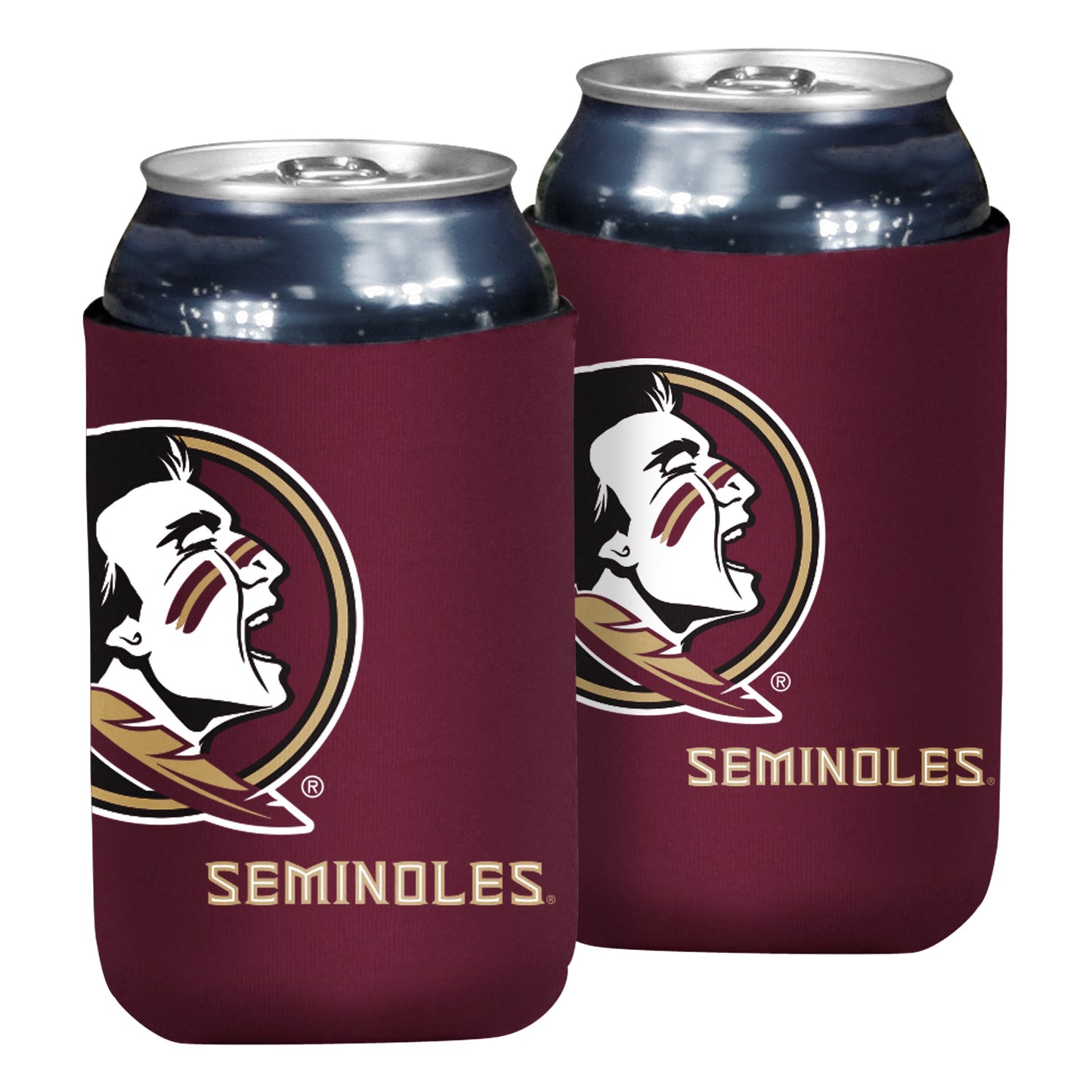 NCAA Florida State Seminoles Logo Brands Oversized Logo Insulated Can Sleeve
