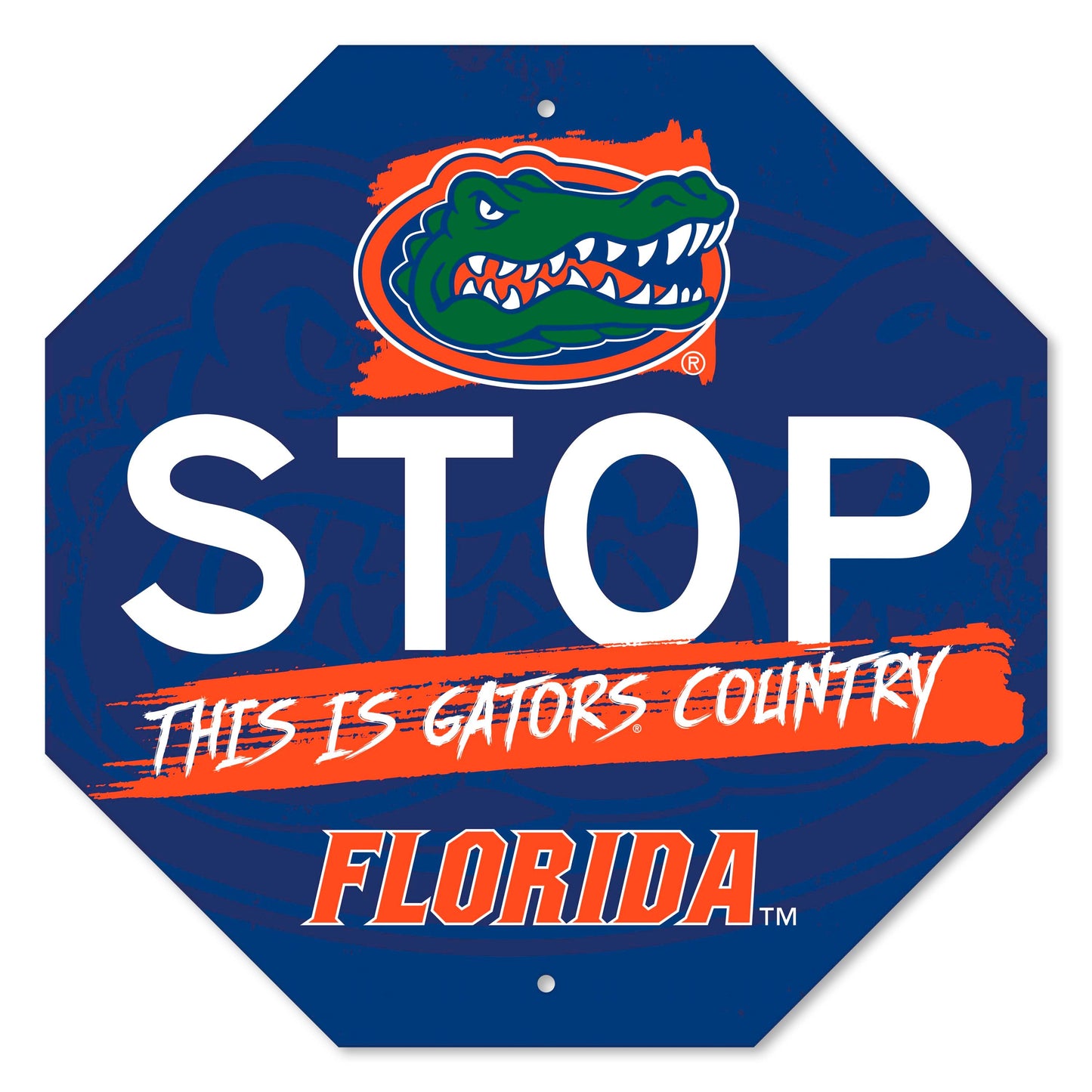 NCAA Florida Gators Logo Brands Sign Stop Flat