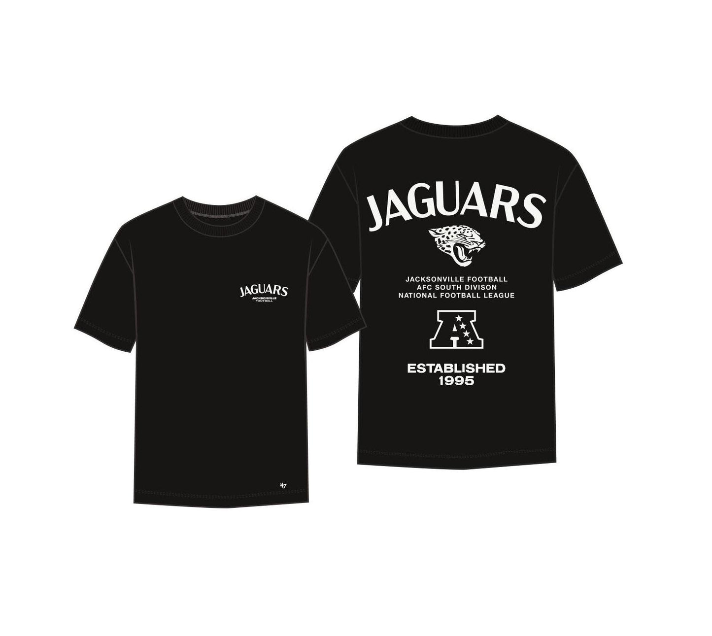 NFL Jacksonville Jaguars '47 Brand Constantine Foundation Black Tee