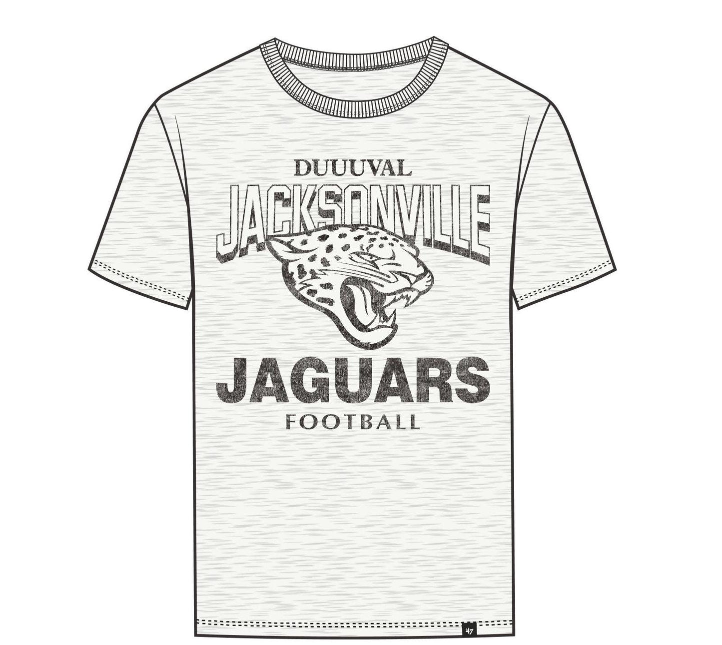NFL Jacksonville Jaguars '47 Brand Head On Scrum Sandstone Tee
