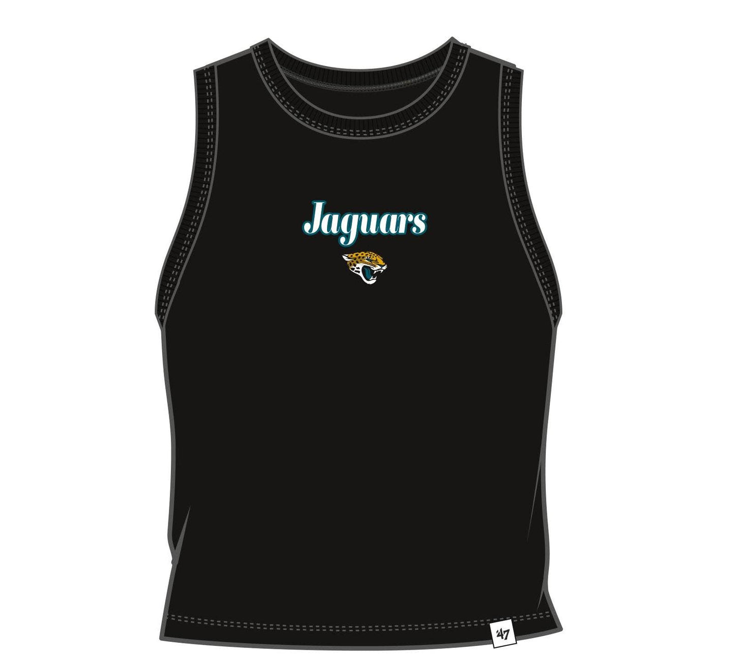 NFL Jacksonville Jaguars black '47 Brand baby rib tank top