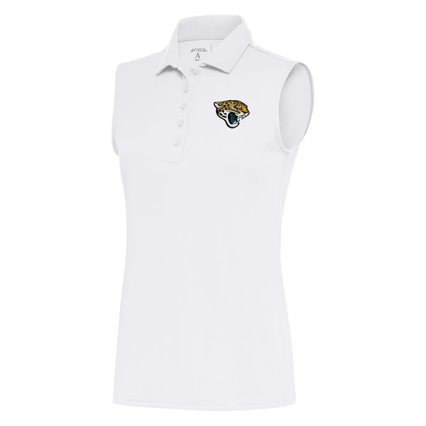 NFL Jacksonville Jaguars Ladies Antique white sleeveless polo