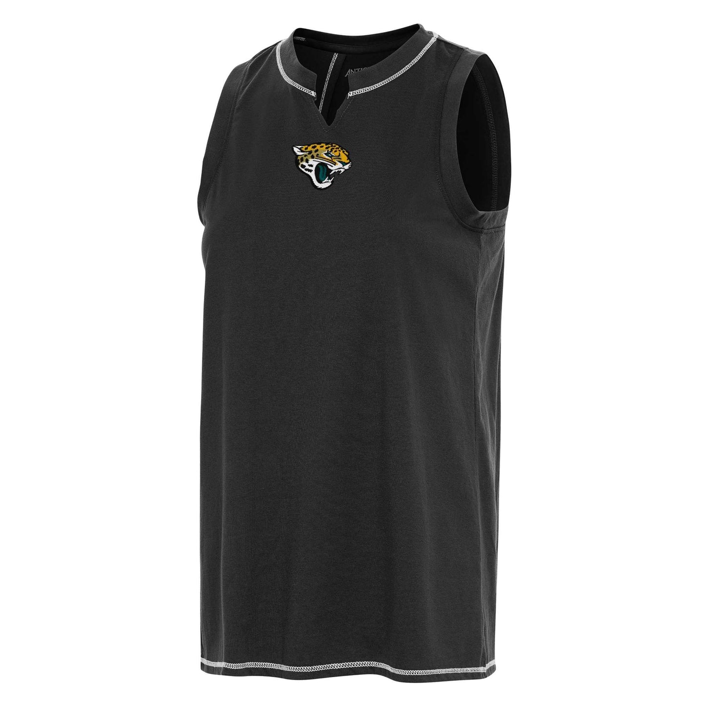 NFL Jacksonville Jaguars Antiqua Women's Establishment Black Tank - officially licensed fan gear