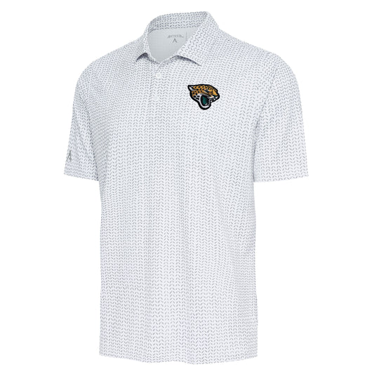 Jacksonville Jaguars Antigua Men's White/Silver Mashie Polo